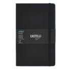 Castelli Black Laser Light Blue L linkovaný zápisník