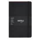 Castelli Black Laser Red L linkovaný zápisník