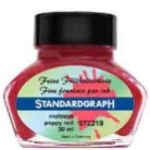 Standardgraph Poppy Red lahvičkový inkoust 30 ml