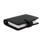 Filofax Saffiano Kapesní černý diář
