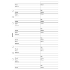 Filofax A5 Adresář - jméno, adresa, e-mail, telefon, fax, mobil