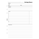 Filofax A5 Plán schůzek