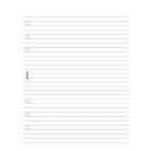 Filofax A5 Poznámkový blok linkovaný, bílý