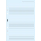 Filofax A5 linkovaný papír, modrý, 25 listů