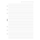 Filofax A5 linkovaný papír, bílý, 25 listů