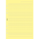 Filofax A5 linkovaný papír, žlutý, 25 listů