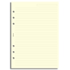 Filofax A5 linkovaný papír, krémový, 25 listů