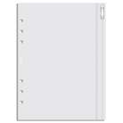 Filofax A5 průhledná obálka se zipem