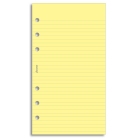 Filofax linkovaný papír žlutý 30 listů - Osobní