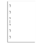 Filofax papír nelinkovaný bílý, 30 listů - kapesní