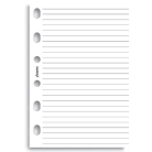 Filofax papír linkovaný bílý, 25 listů - kapesní
