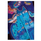 Paperblanks zápisník Blue Cats and Butterflies Midi