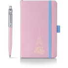 Sheaffer Sentinel Pink Emily in Paris CT dárková sada se zápisníkem