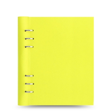 Filofax Clipbook Saffiano Fluoro Yellow A5