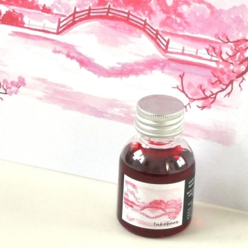 Inkebara LE Růžová východní lahvičkový inkoust 60 ml