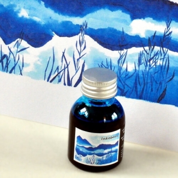 Inkebara LE Modrá večerní lahvičkový inkoust 60 ml