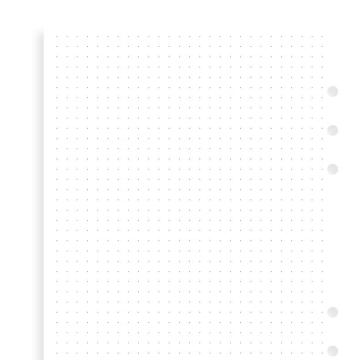 Filofax A5 tečkovaný papír, 30 listů