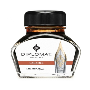 Diplomat Octopus Caramel lahvičkový inkoust hnědý