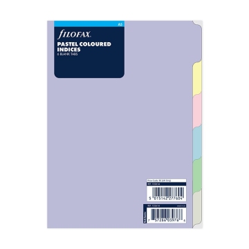 Filofax pastelové rozřazovače - A5