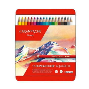 Caran dAche Supracolor akvarelové pastelky šestihranné 18 ks