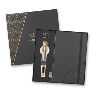 Parker I.M. Brushed Metal GT dárková sada se zápisníkem