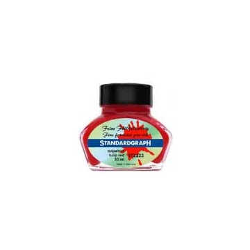 Standardgraph Tulip Red lahvičkový inkoust 30 ml