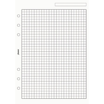 Filofax A5 čtverečkovaný papír, 25 listů
