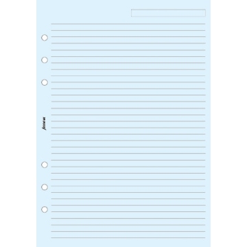 Filofax A5 linkovaný papír, modrý, 25 listů