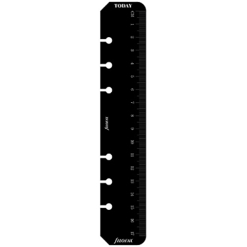 Filofax pravítko / záložka černá - Osobní