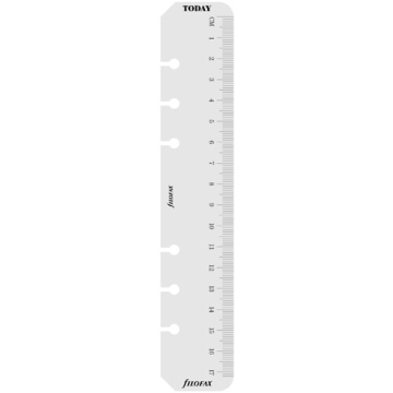 Filofax pravítko / záložka transparentní - Osobní