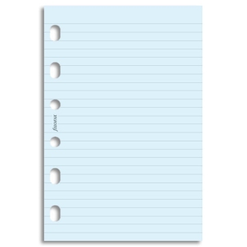Filofax papír linkovaný modrý, 20 listů - kapesní