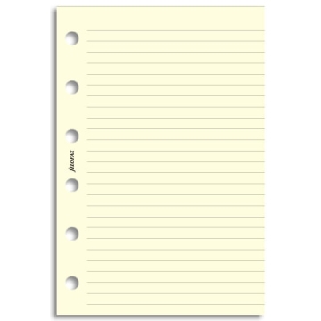 Filofax papír linkovaný krémový, 20 listů - kapesní