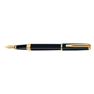 Waterman Exception Slim Black Lacquer GT plnicí pero