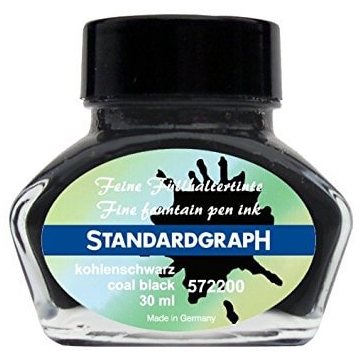 Standardgraph Coal Black lahvičkový inkoust 30 ml