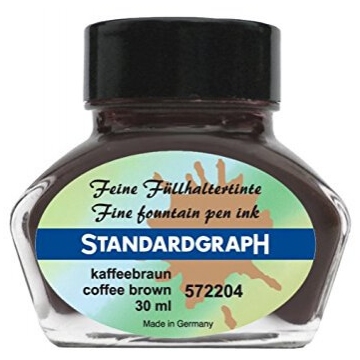 Standardgraph Coffee Brown lahvičkový inkoust 30 ml