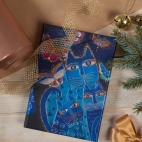 Paperblanks zápisník Blue Cats and Butterflies Midi