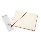 Skicář Moleskine M červený tvrdé desky