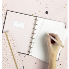 Filofax Confetti Charcoal A5 zápisník