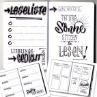 Online Black Lettering sada linerů 5 ks