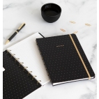 Filofax Moonlight Black A5 zápisník