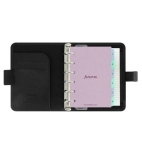 Filofax Saffiano Kapesní černý diář