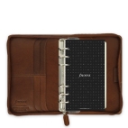 Filofax Lockwood Zip osobní hnědý diář