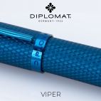 Diplomat Viper Guilloche Blue kuličkové pero