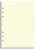 Filofax A5 linkovaný papír, krémový, 25 listů