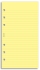 Filofax poznámkový blok linkovaný, žlutý - Osobní