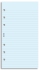 Filofax linkovaný papír modrý 30 listů - Osobní