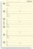 Filofax adresář krémový - jméno, adresa, e-mail, telefon, fax - kapesní