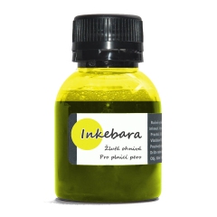 Inkebara Žlutý ohnivý lahvičkový inkoust 60 ml