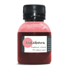 Inkebara Pastelový růžový lahvičkový inkoust 60 ml