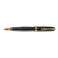 Diplomat Excellence A2 Black Lacquer Gold plnicí pero